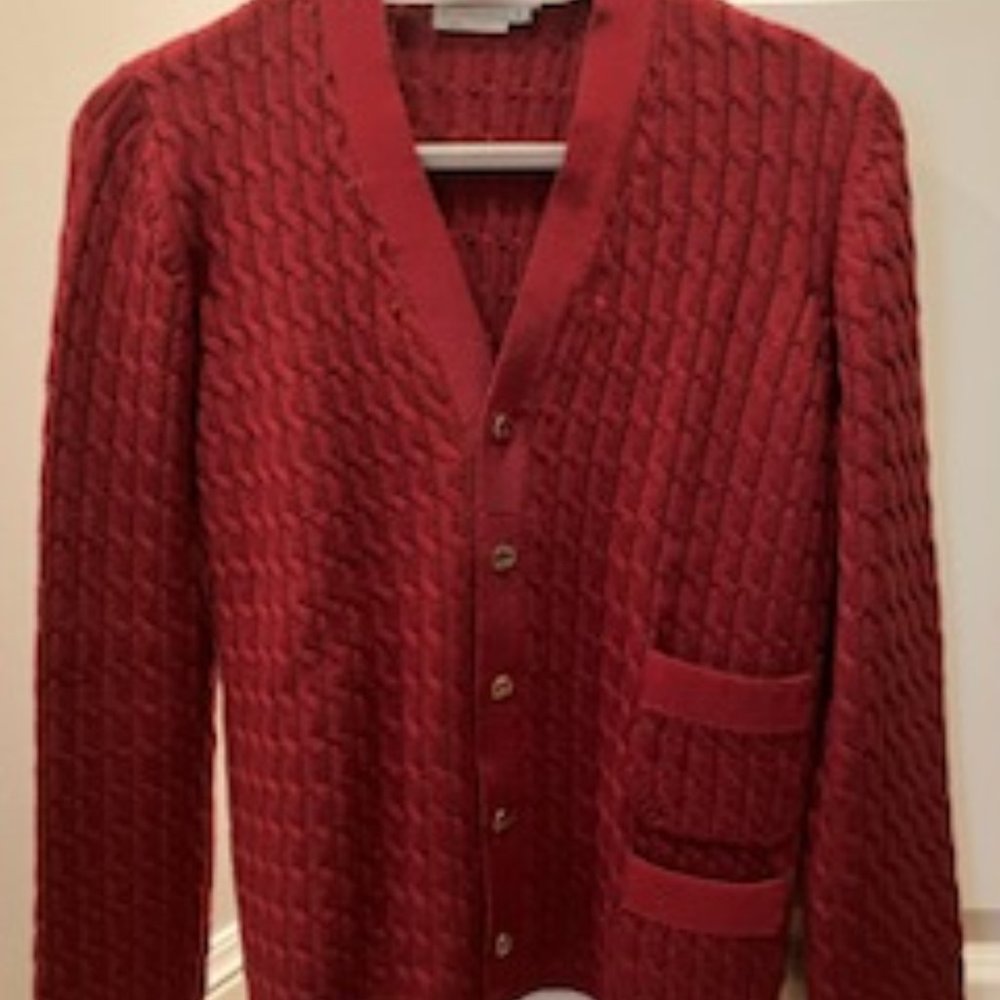 Salvatore Ferragamo Red Cardigan